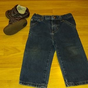 Boys jeans and shoes